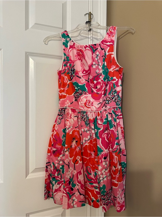Lilly Pulitzer Dresses & Skirts - Lilly Pulitzer Pink Floral Tank Dress with Green & Red Accents